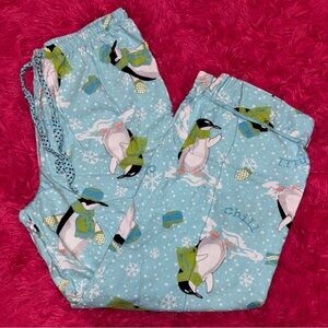 Christmas Penguin Pajama Pants - XL